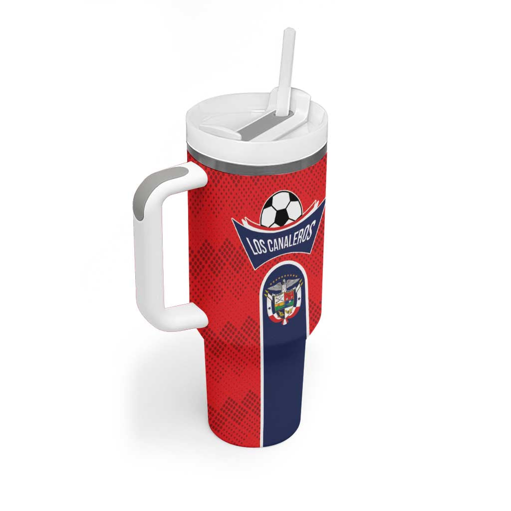 Custom Panama Football Tumbler With Handle Vamos Los Canaleros