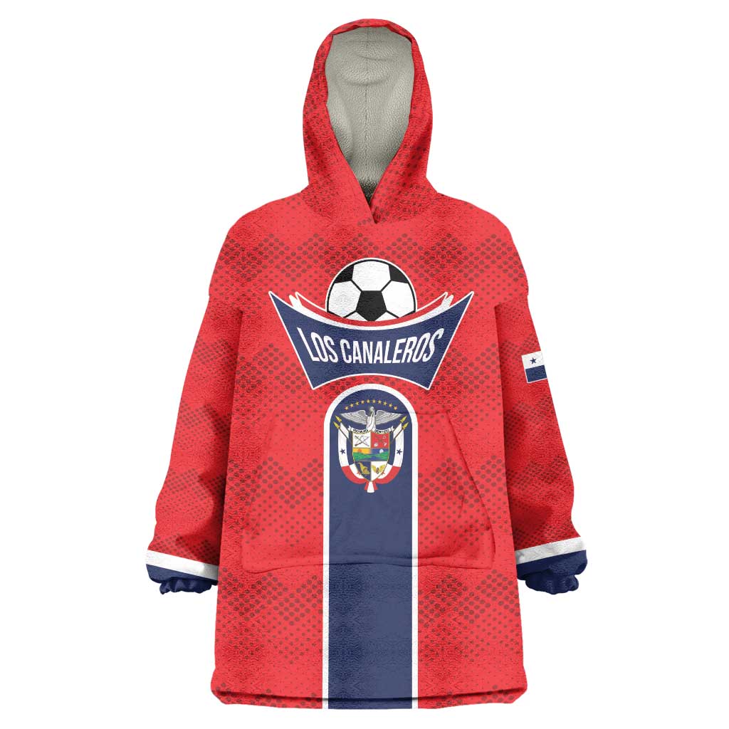 Custom Panama Football Wearable Blanket Hoodie Vamos Los Canaleros