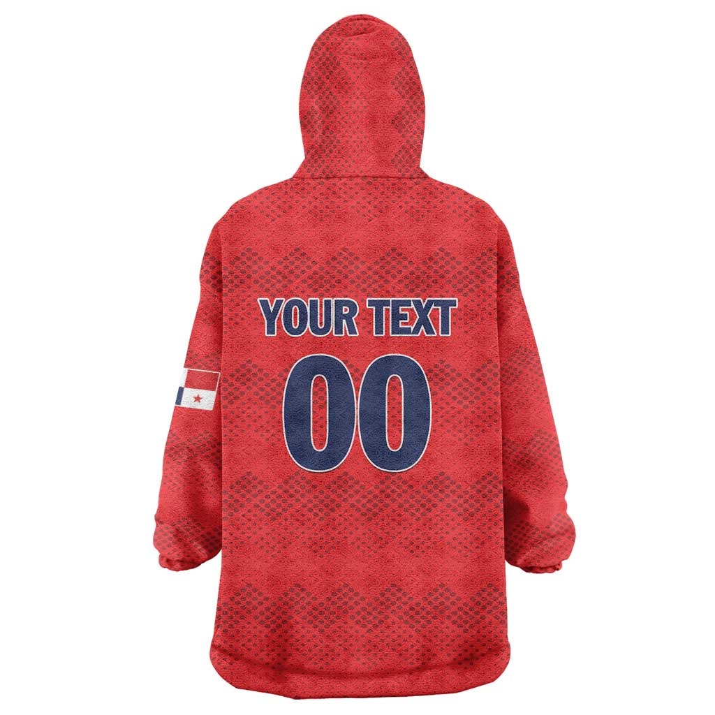 Custom Panama Football Wearable Blanket Hoodie Vamos Los Canaleros