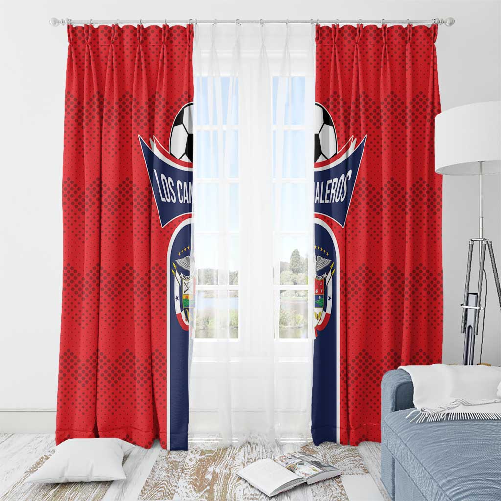 Panama Football Window Curtain Vamos Los Canaleros