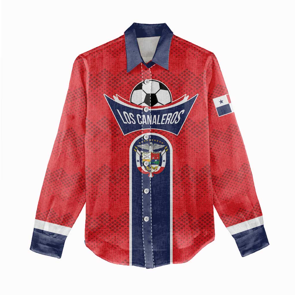 Custom Panama Football Women Casual Shirt Vamos Los Canaleros