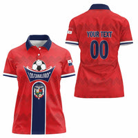 Custom Panama Football Women Polo Shirt Vamos Los Canaleros