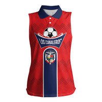 Custom Panama Football Women Sleeveless Polo Shirt Vamos Los Canaleros