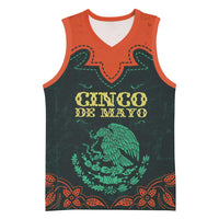 Personalized Cinco de Mayo Basketball Jersey Grunge Stylized