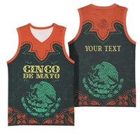 Personalized Cinco de Mayo Basketball Jersey Grunge Stylized