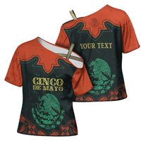 Personalized Cinco de Mayo Cross Shoulder Shirt Grunge Stylized
