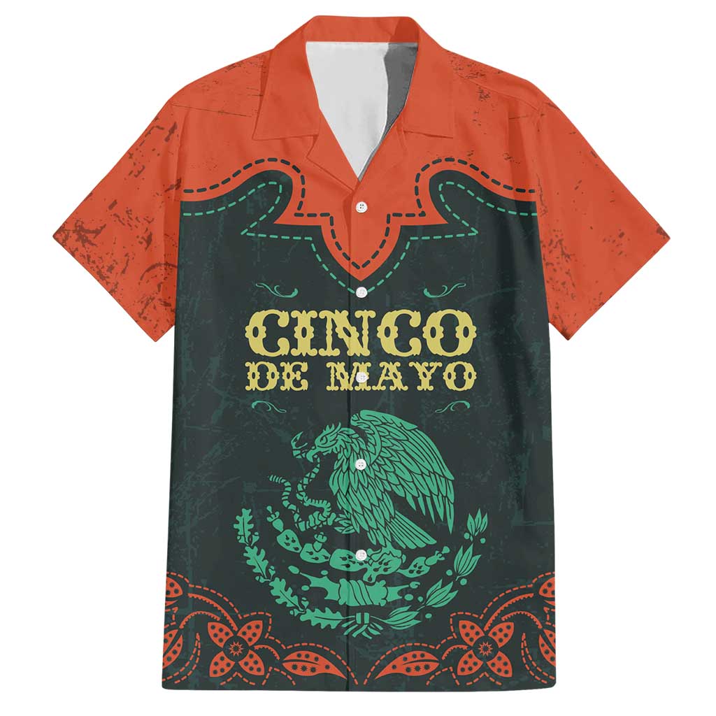 Personalized Cinco de Mayo Hawaiian Shirt Grunge Stylized