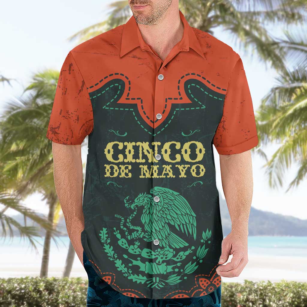 Personalized Cinco de Mayo Hawaiian Shirt Grunge Stylized