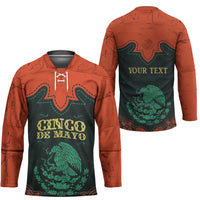 Personalized Cinco de Mayo Hockey Jersey Grunge Stylized