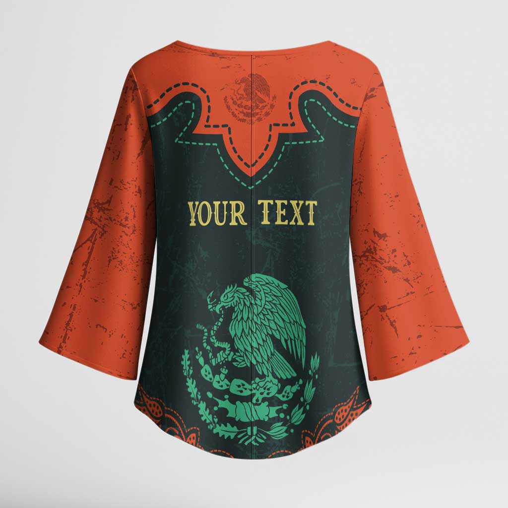 Personalized Cinco de Mayo Kimono Sleeve Blouse Grunge Stylized