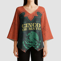 Personalized Cinco de Mayo Kimono Sleeve Blouse Grunge Stylized