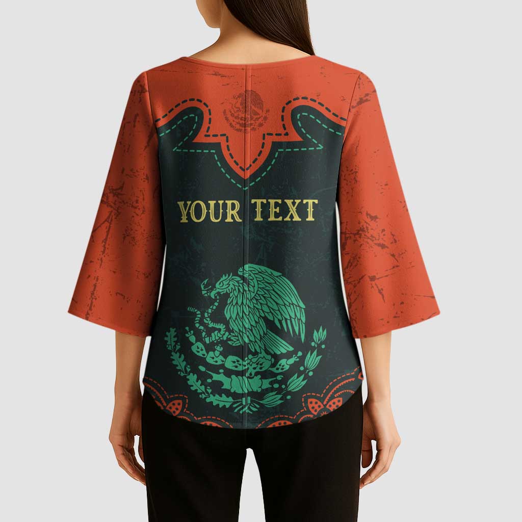 Personalized Cinco de Mayo Kimono Sleeve Blouse Grunge Stylized