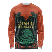 Personalized Cinco de Mayo Long Sleeve Shirt Grunge Stylized