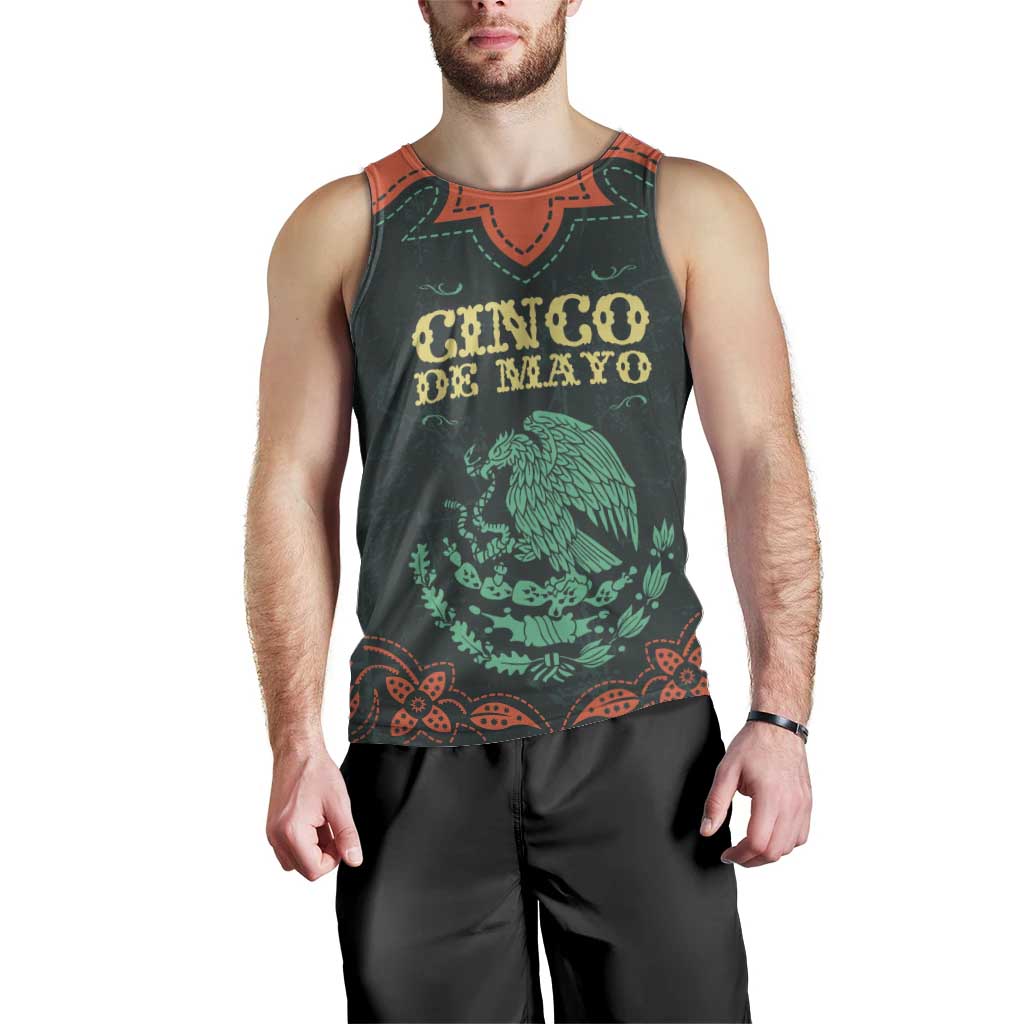 Personalized Cinco de Mayo Men Tank Top Grunge Stylized