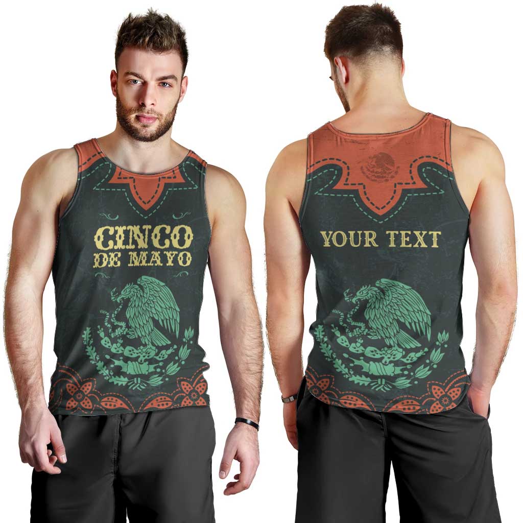 Personalized Cinco de Mayo Men Tank Top Grunge Stylized