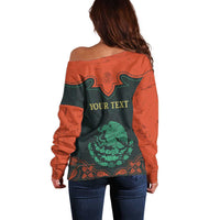Personalized Cinco de Mayo Off Shoulder Sweater Grunge Stylized