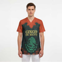 Personalized Cinco de Mayo Scrub Top Grunge Stylized