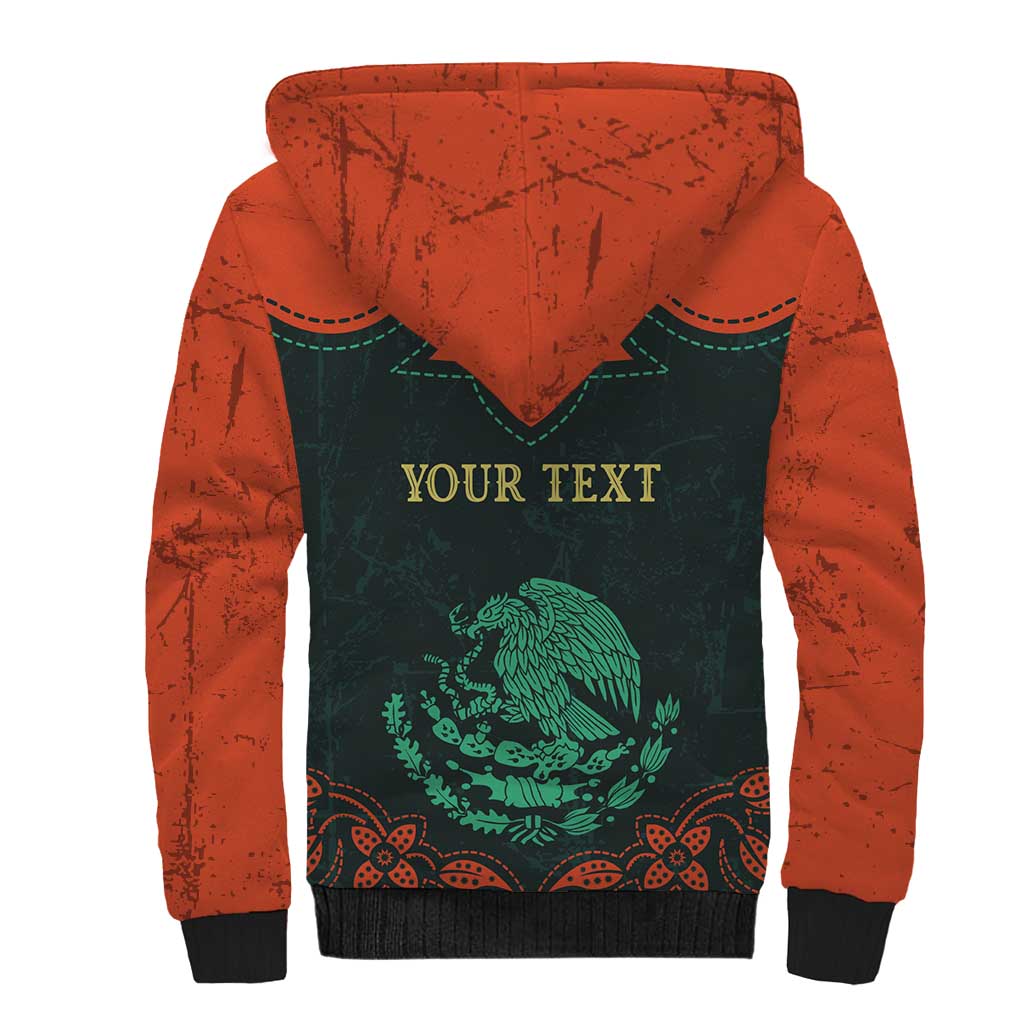 Personalized Cinco de Mayo Sherpa Hoodie Grunge Stylized