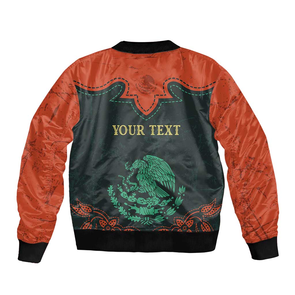 Personalized Cinco de Mayo Sleeve Zip Bomber Jacket Grunge Stylized