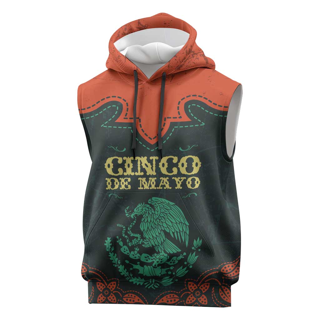 Personalized Cinco de Mayo Sleeveless Hoodie Grunge Stylized