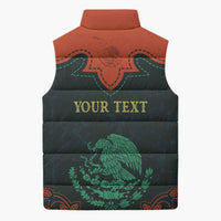 Personalized Cinco de Mayo Sleeveless Puffer Jacket Grunge Stylized