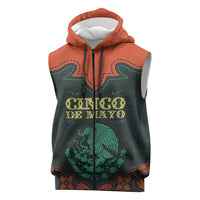 Personalized Cinco de Mayo Sleeveless Zip Hoodie Grunge Stylized