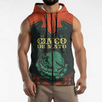Personalized Cinco de Mayo Sleeveless Zip Hoodie Grunge Stylized