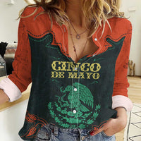 Personalized Cinco de Mayo Women Casual Shirt Grunge Stylized