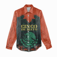 Personalized Cinco de Mayo Women Casual Shirt Grunge Stylized