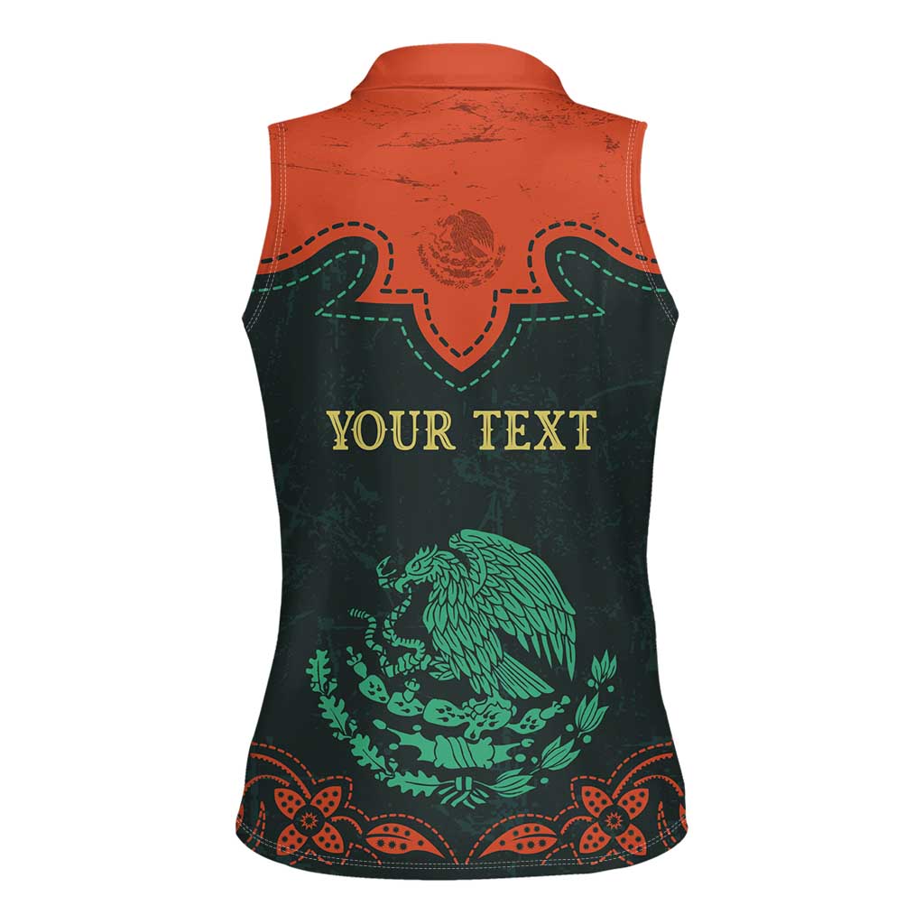 Personalized Cinco de Mayo Women Sleeveless Polo Shirt Grunge Stylized