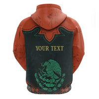 Personalized Cinco de Mayo Zip Hoodie Grunge Stylized