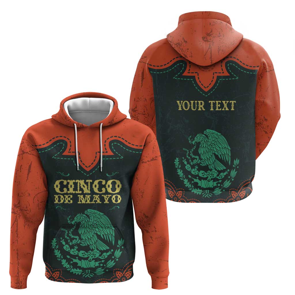 Personalized Cinco de Mayo Zip Hoodie Grunge Stylized