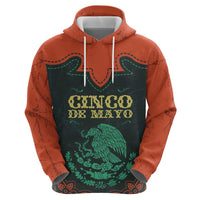 Personalized Cinco de Mayo Zip Hoodie Grunge Stylized