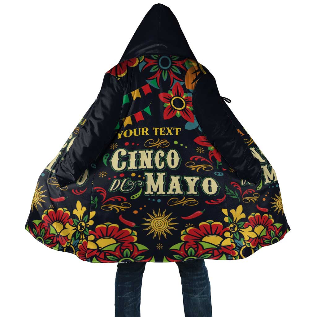 Personalized Cinco de Mayo Cloak Vibrant Flowers