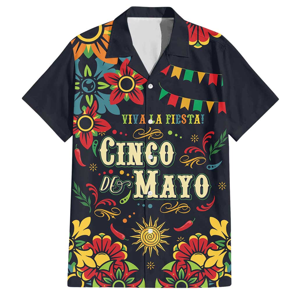 Personalized Cinco de Mayo Hawaiian Shirt Vibrant Flowers