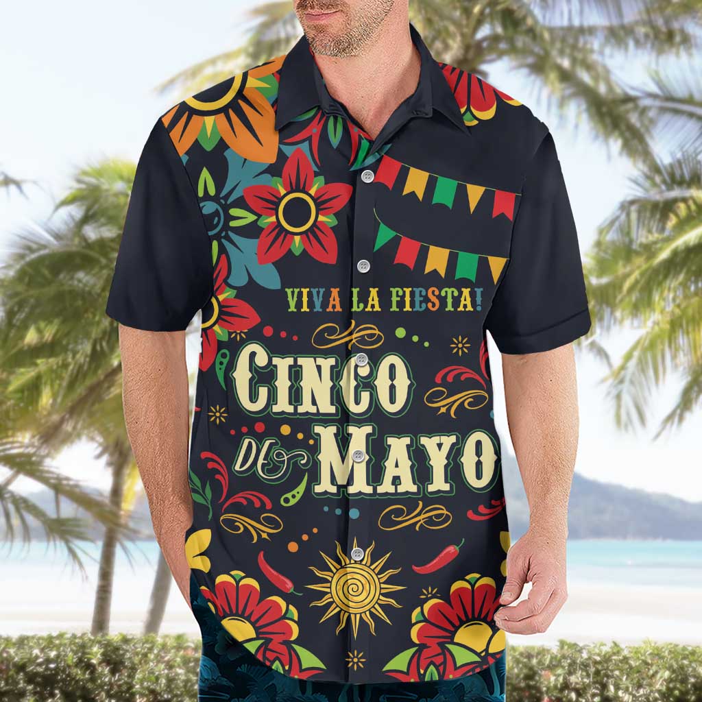 Personalized Cinco de Mayo Hawaiian Shirt Vibrant Flowers