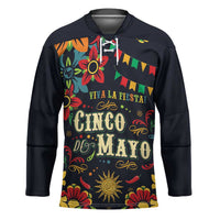 Personalized Cinco de Mayo Hockey Jersey Vibrant Flowers