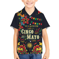 Personalized Cinco de Mayo Kid Hawaiian Shirt Vibrant Flowers