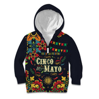 Personalized Cinco de Mayo Kid Hoodie Vibrant Flowers
