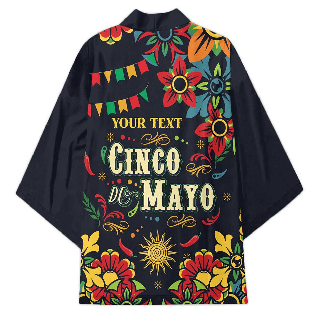 Personalized Cinco de Mayo Kimono Vibrant Flowers