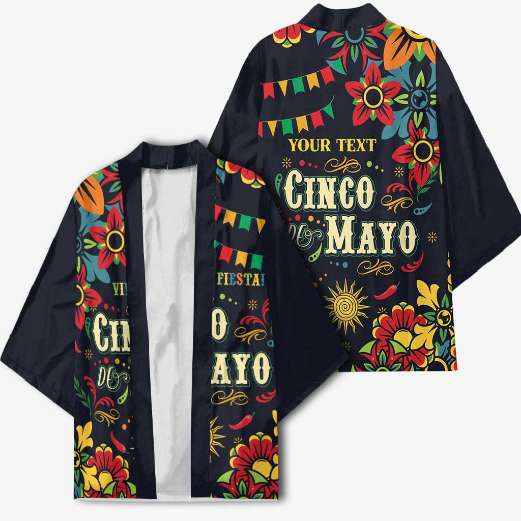 Personalized Cinco de Mayo Kimono Vibrant Flowers