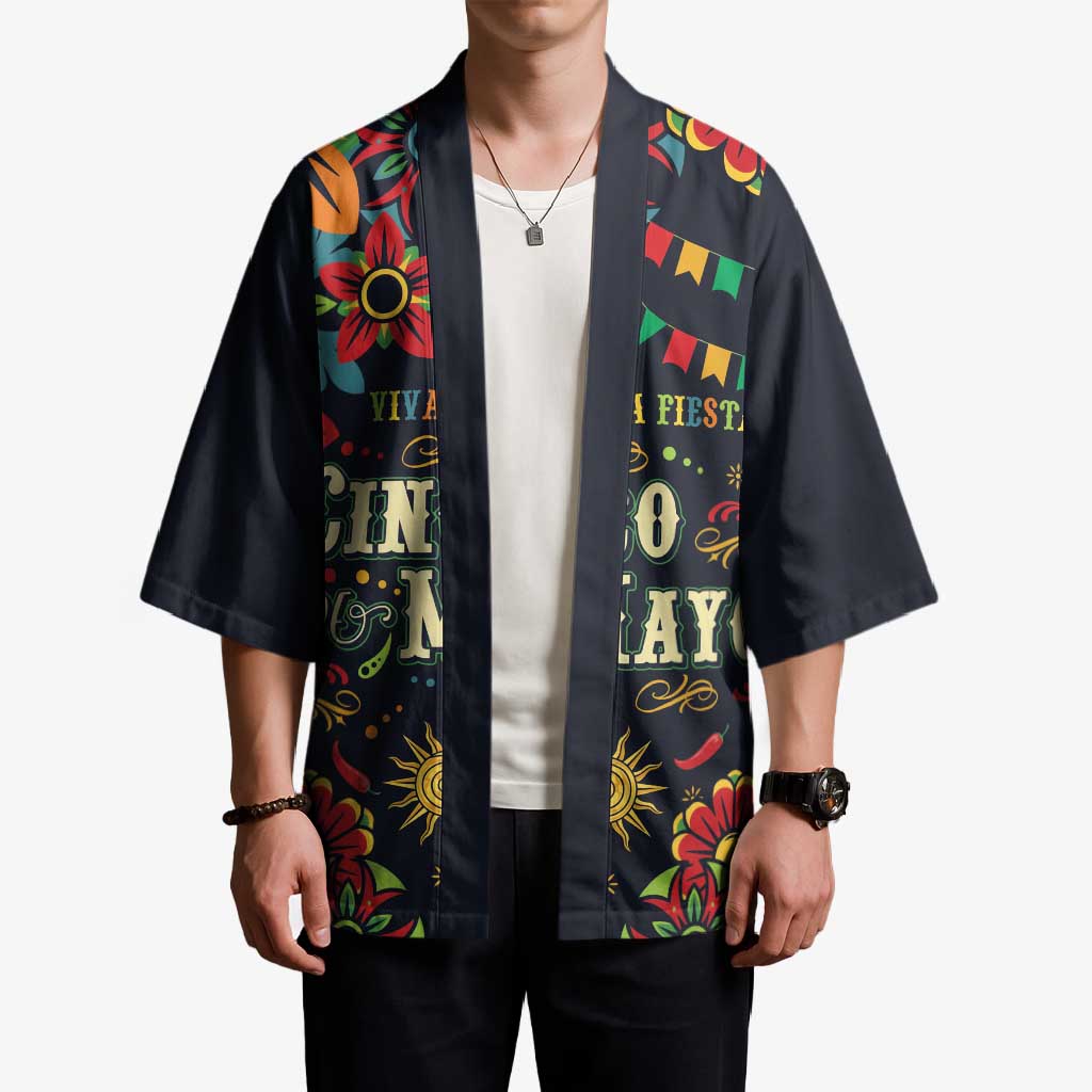 Personalized Cinco de Mayo Kimono Vibrant Flowers