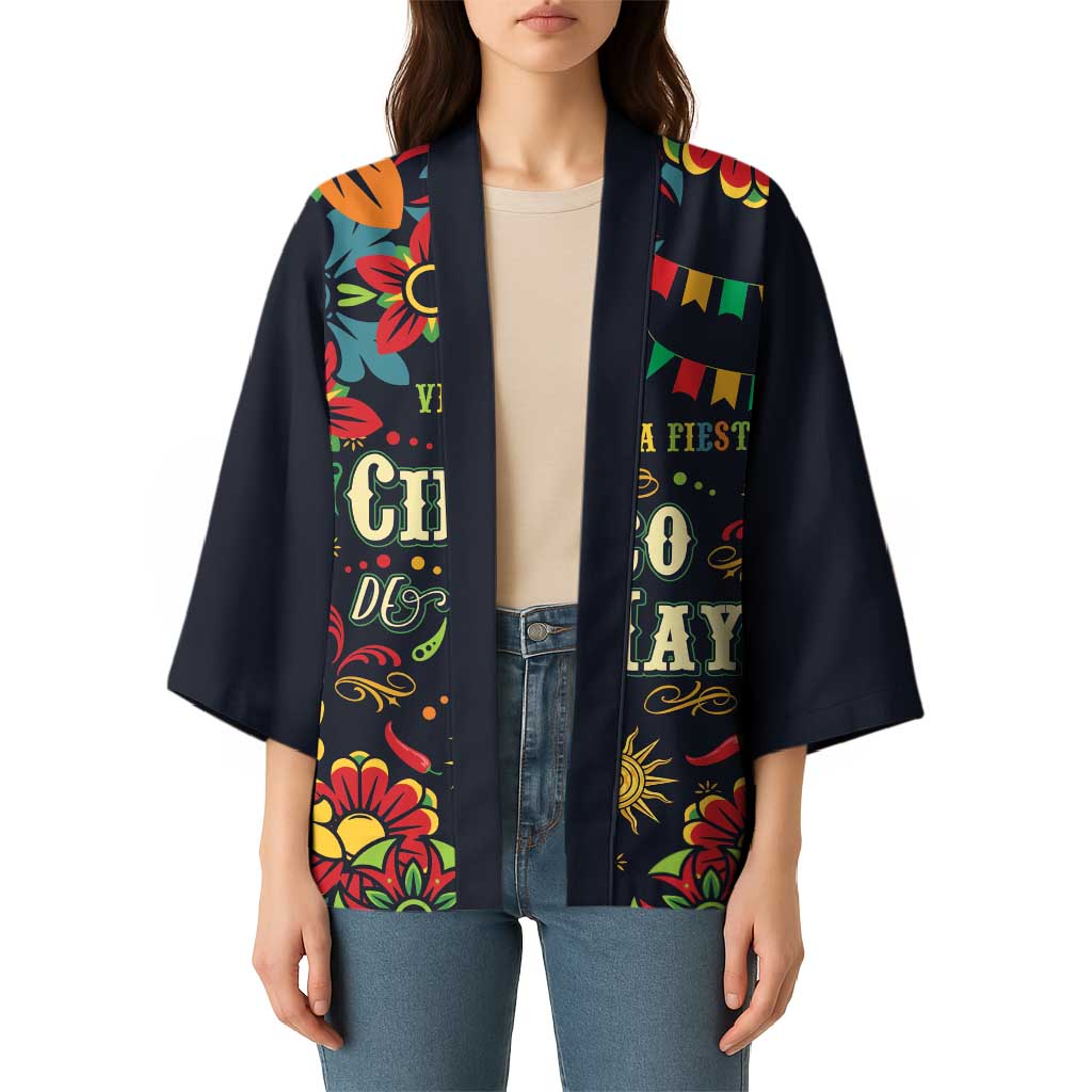 Personalized Cinco de Mayo Kimono Vibrant Flowers