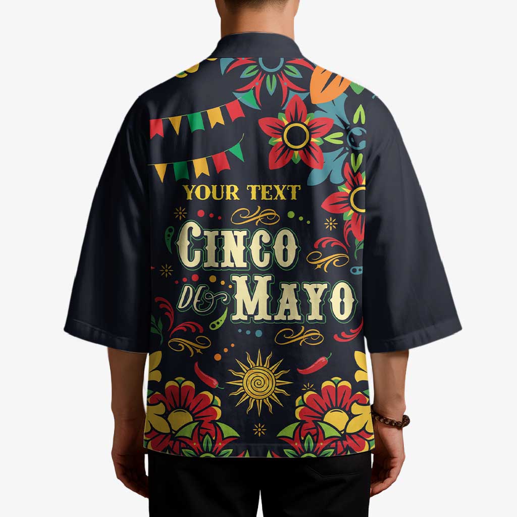 Personalized Cinco de Mayo Kimono Vibrant Flowers