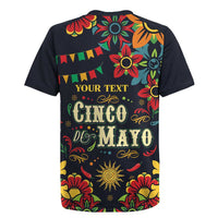 Personalized Cinco de Mayo Rugby Jersey Vibrant Flowers
