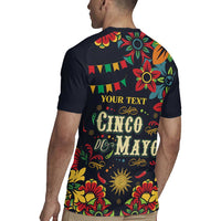 Personalized Cinco de Mayo Rugby Jersey Vibrant Flowers
