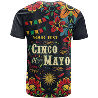 Personalized Cinco de Mayo T Shirt Vibrant Flowers