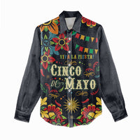 Personalized Cinco de Mayo Women Casual Shirt Vibrant Flowers
