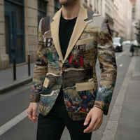 Mexican Battle of Puebla Blazer Vintage Art Style