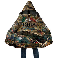 Mexican Battle of Puebla Cloak Vintage Art Style